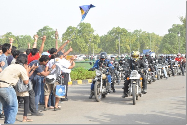 Flag off of 9th Royal Enfield Himalayan Odyssey 2012