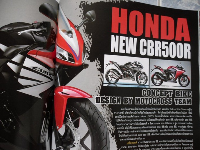 Honda CBR500R Sport Bike close up